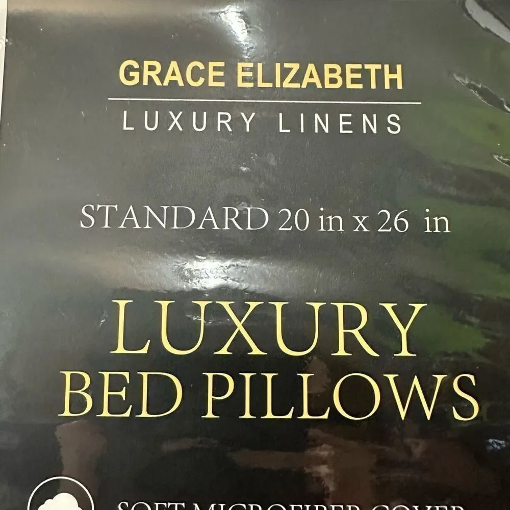 Grace Elizabeth Luxury Bed Pillow Standard 20” x 26”